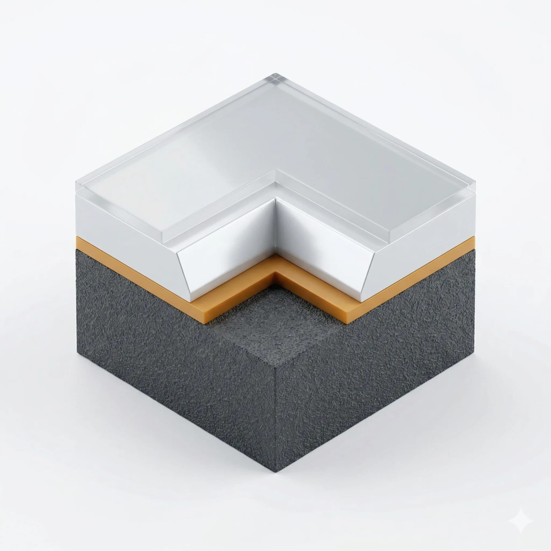 Cross-section of the Covalba cool roof system