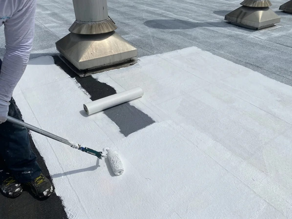 CovaSeal 20 application on flat roof and terrace