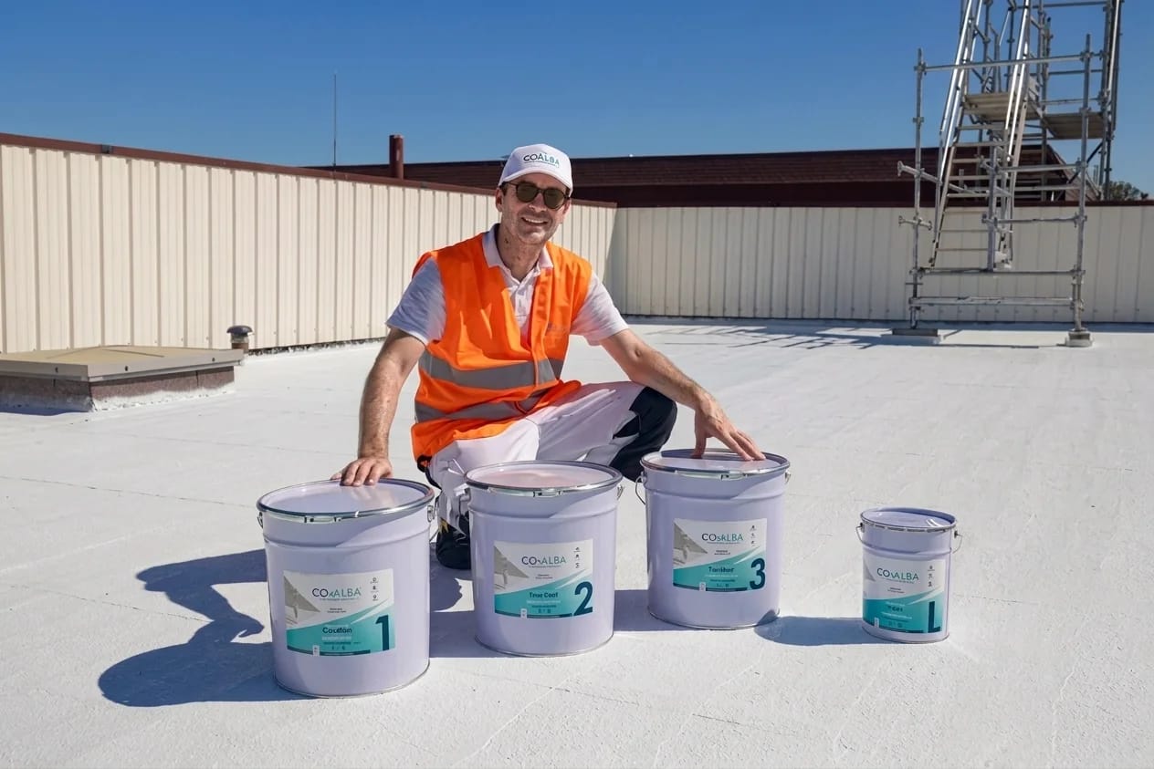 CovaTherm application on industrial roof
