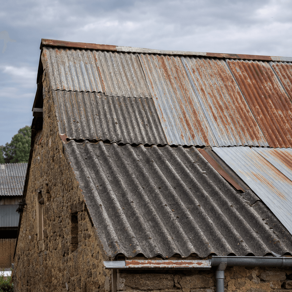 Toiture agricole ancienne protégée par cool roof